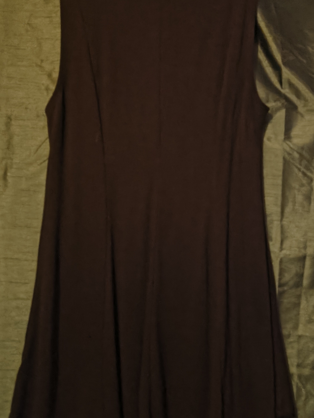 Black H&M Sleeveless Women's Stretch Knit Swing Mini Dress - XL